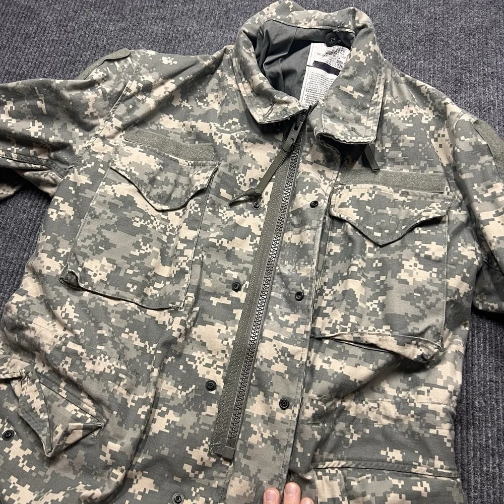 USGI M-65 Field Jacket Medium Long Digital‎ Camo Cold Weather Army Coat M65 Mens